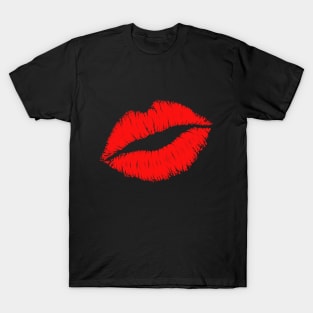 Kiss,kissing,kiss lips,kiss lover red lips T-Shirt